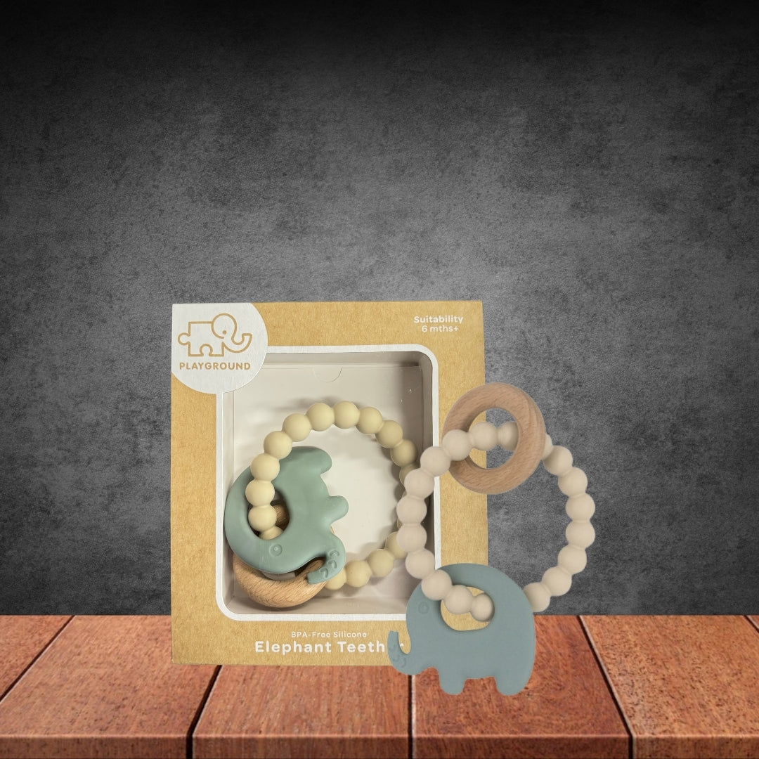 Playground Sage Elephant Teether