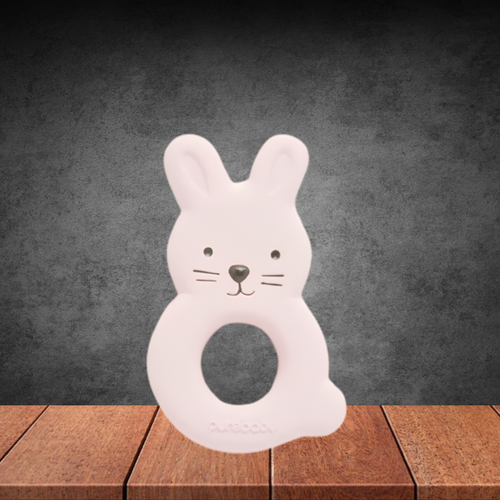 Pure Baby Bunny Teether Pink
