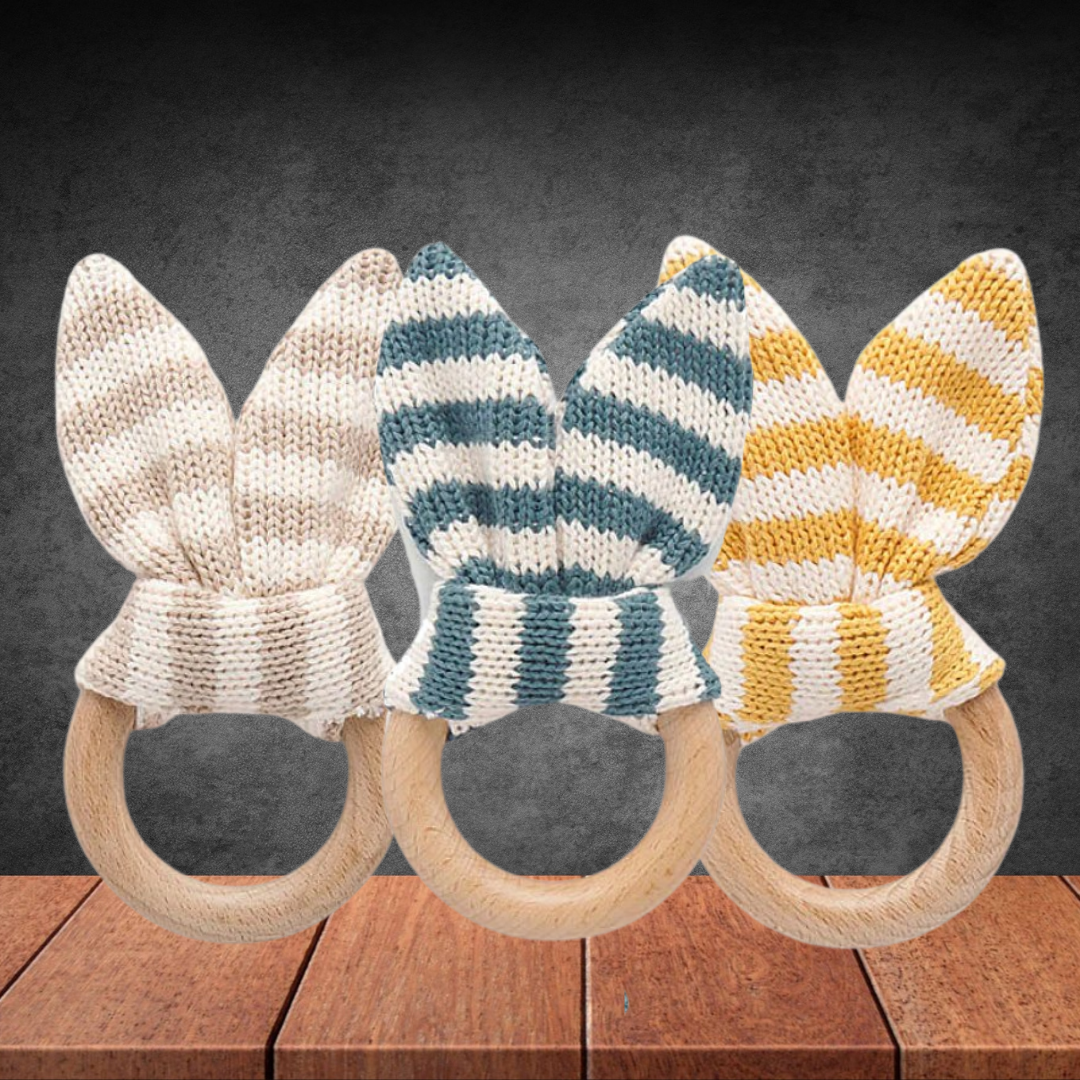 Pure Baby Rabbit Ear Teether