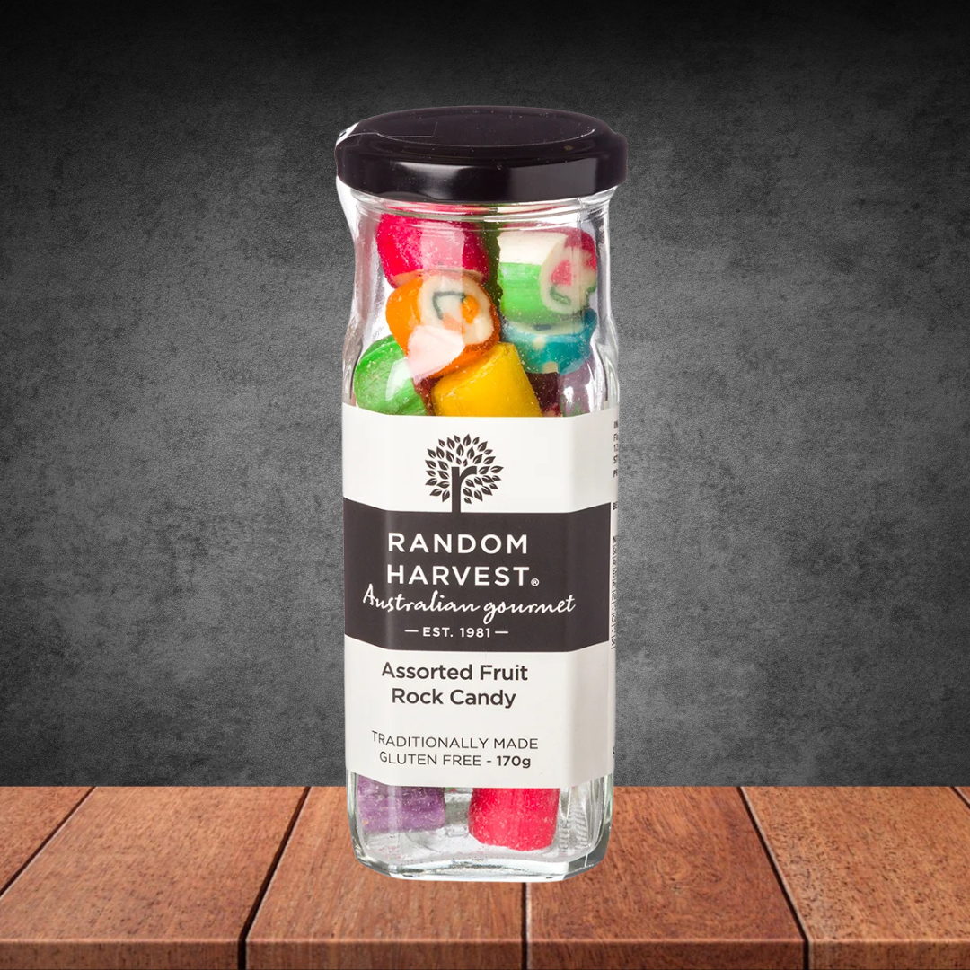 Random Harvest Assorted Fruit Rock Candy 170g
