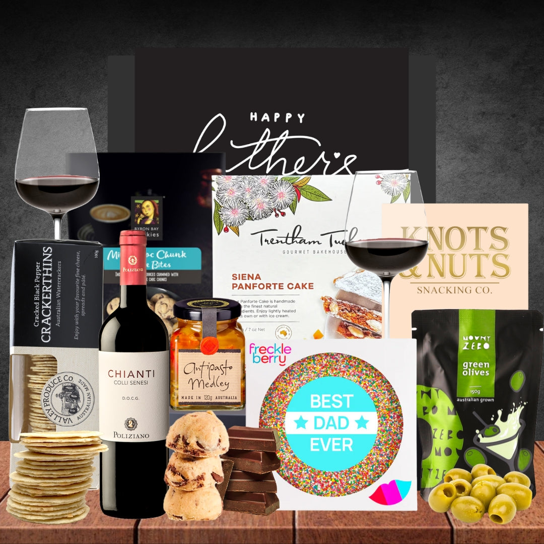 Red Wine Hamper For Dad Featured Image