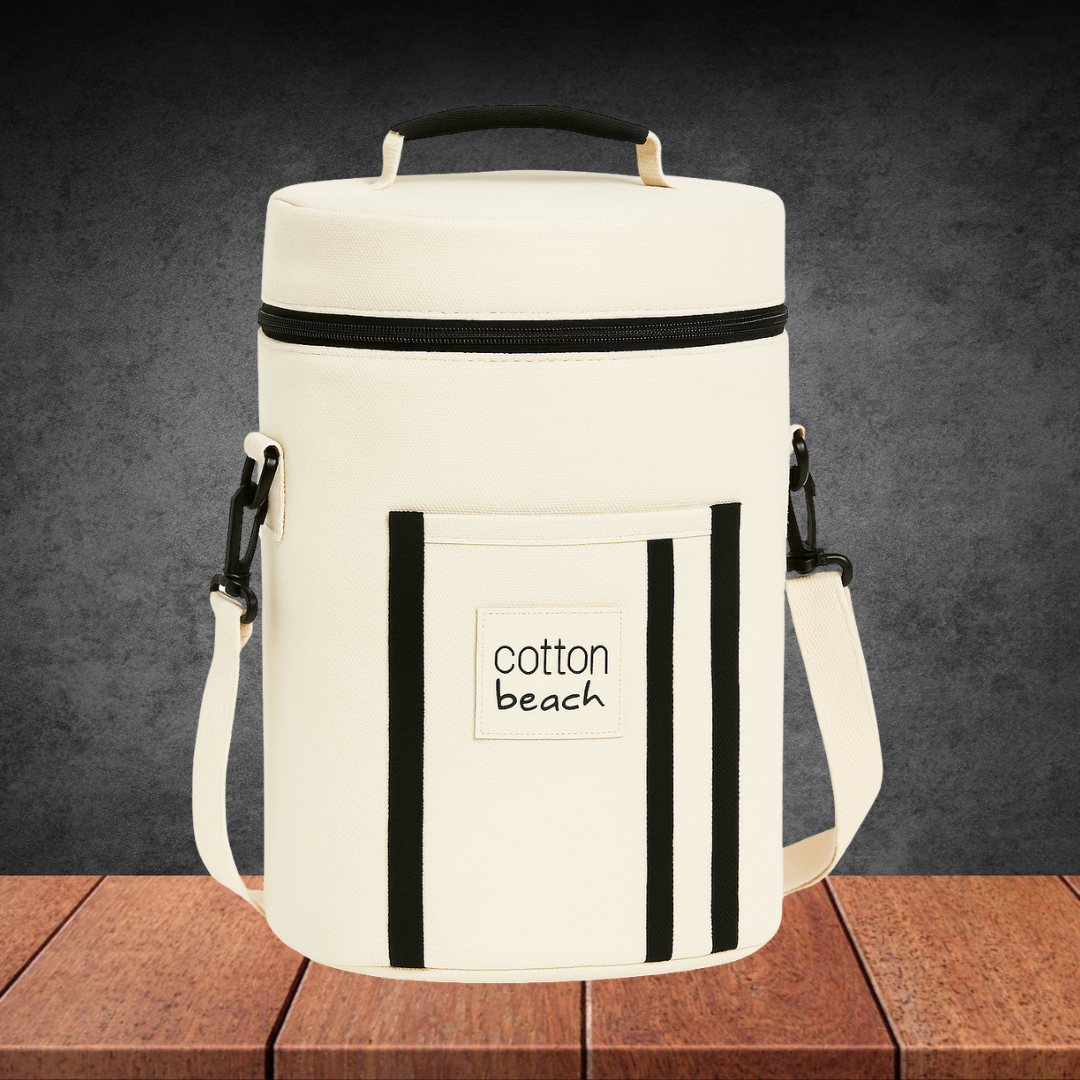 St Tropez Wine Cooler Bag 20x33 White