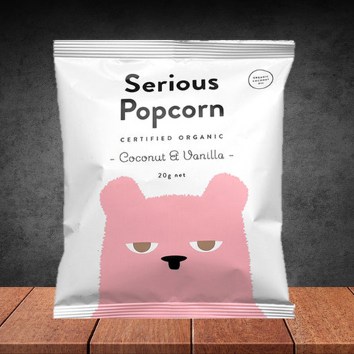 Serious Coconut & Vanilla Popcorn 20g
