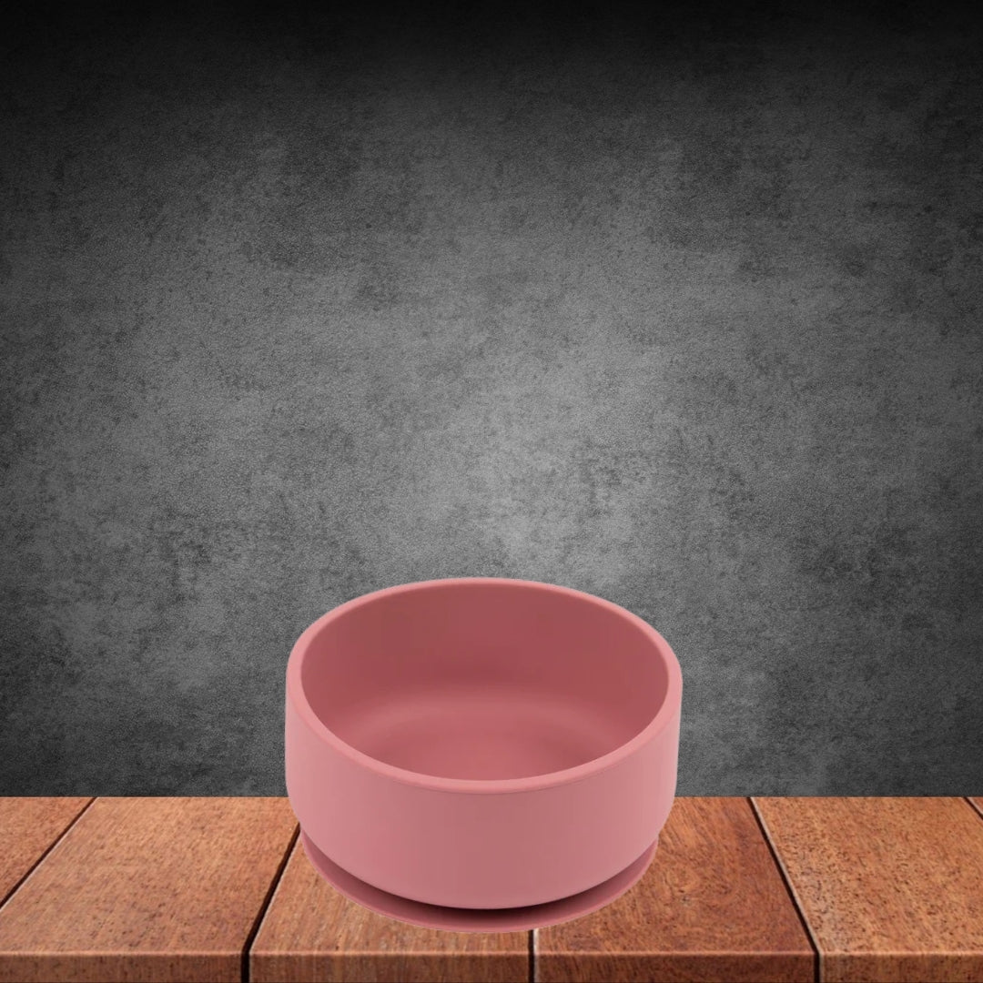 Silicone Baby Suction Bowl Dustypink - By Tiny Dining