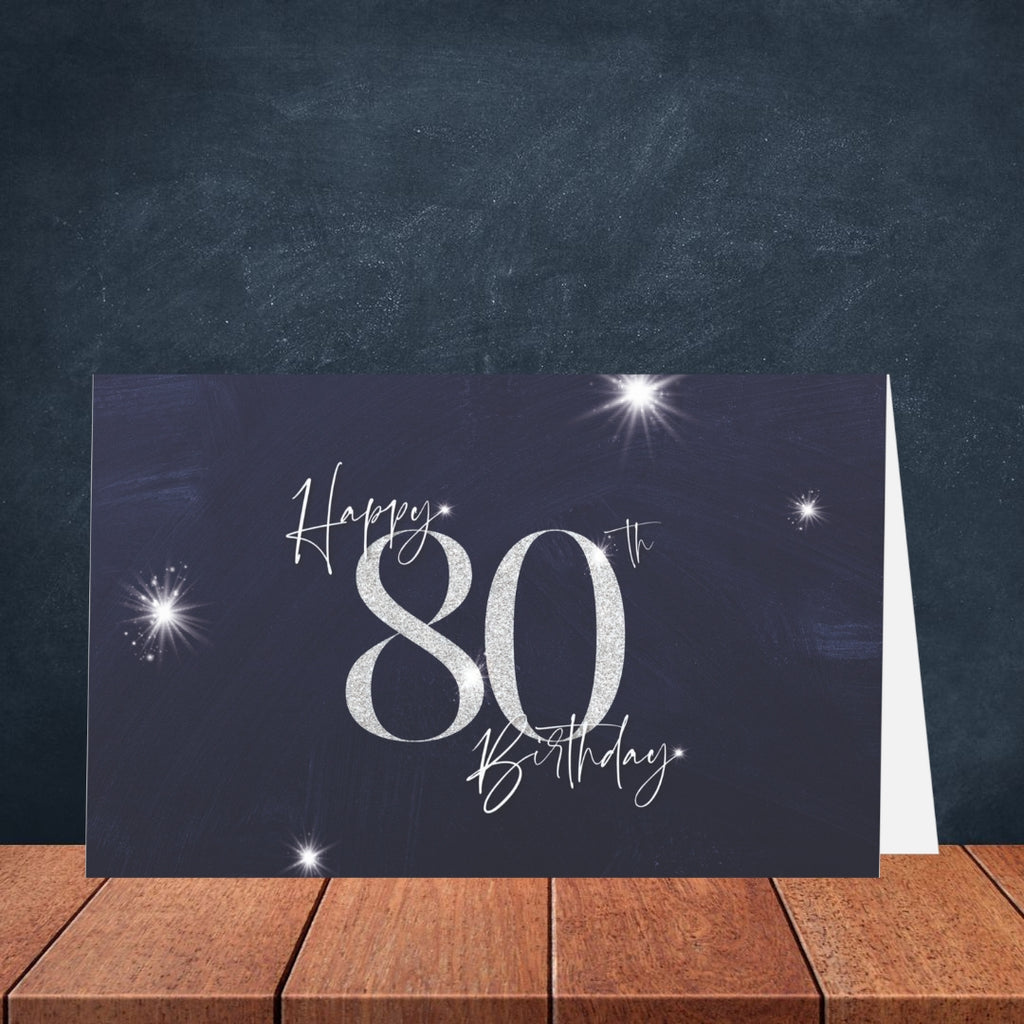 80th Birthday Greeting Card