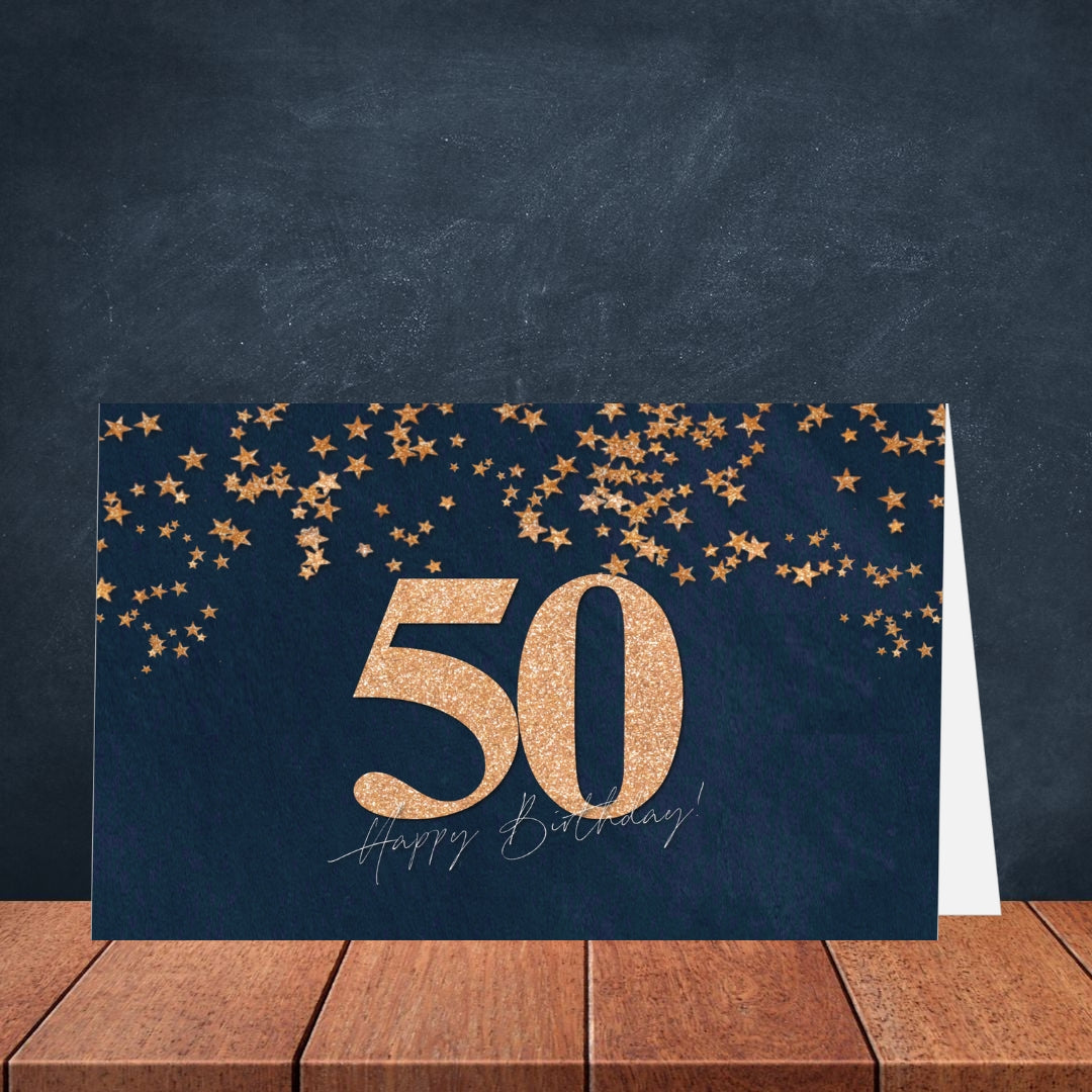 50th Birthday Greeting Card