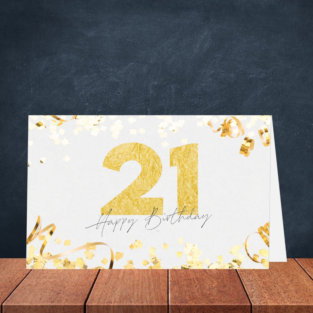 21st Birthday Greeting Card