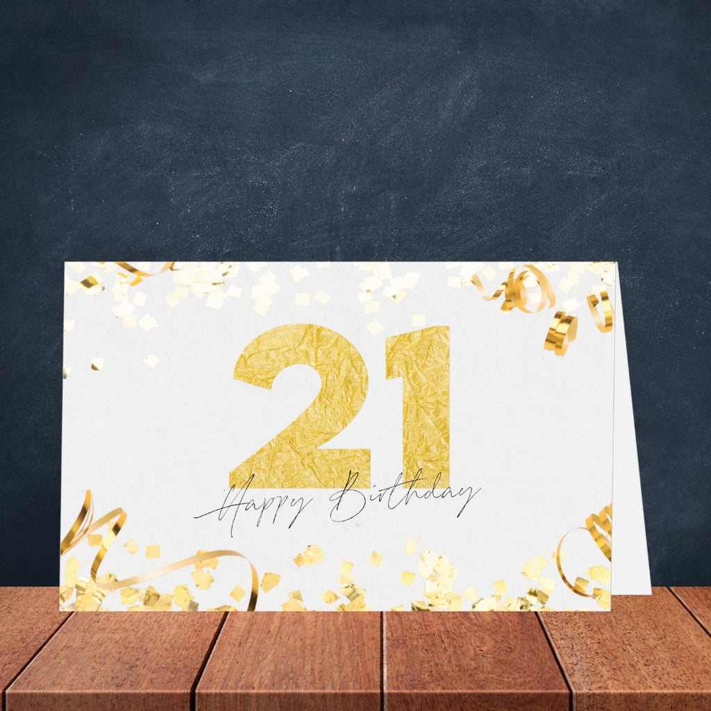21st Birthday Greeting Card