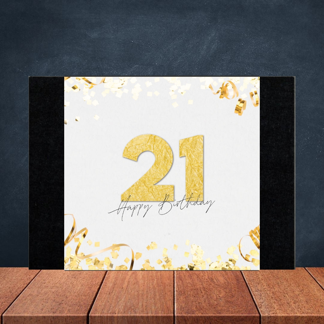 21st Birthday Box Design