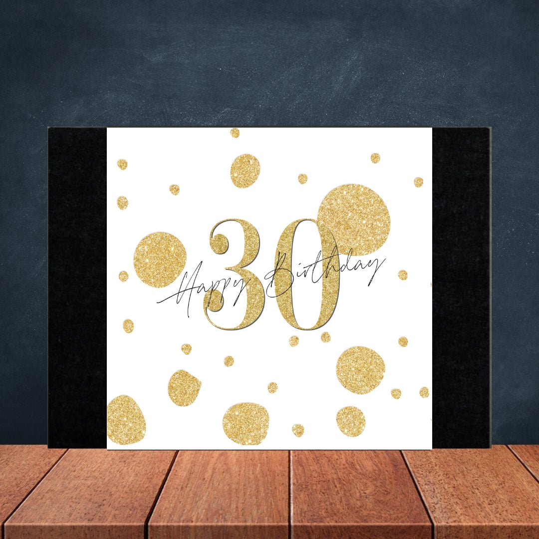 30th Birthday Box Design