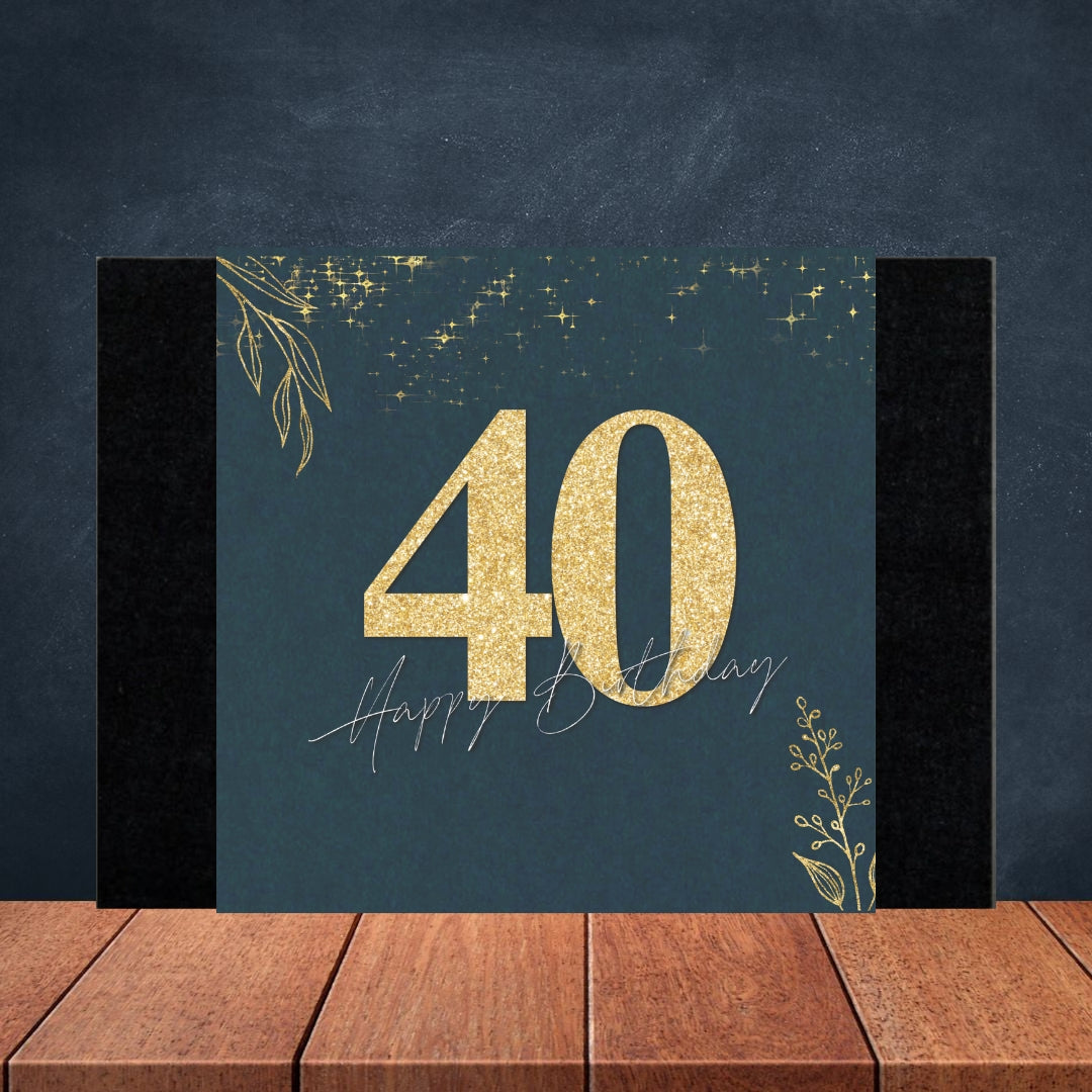 40th Birthday Box Design