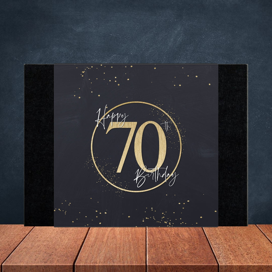 70th Birthday Box Design