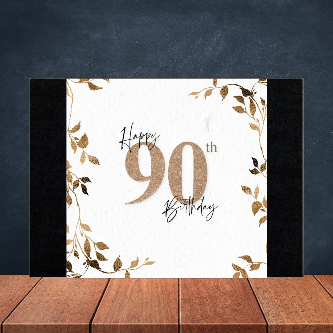 90th Birthday Box Design