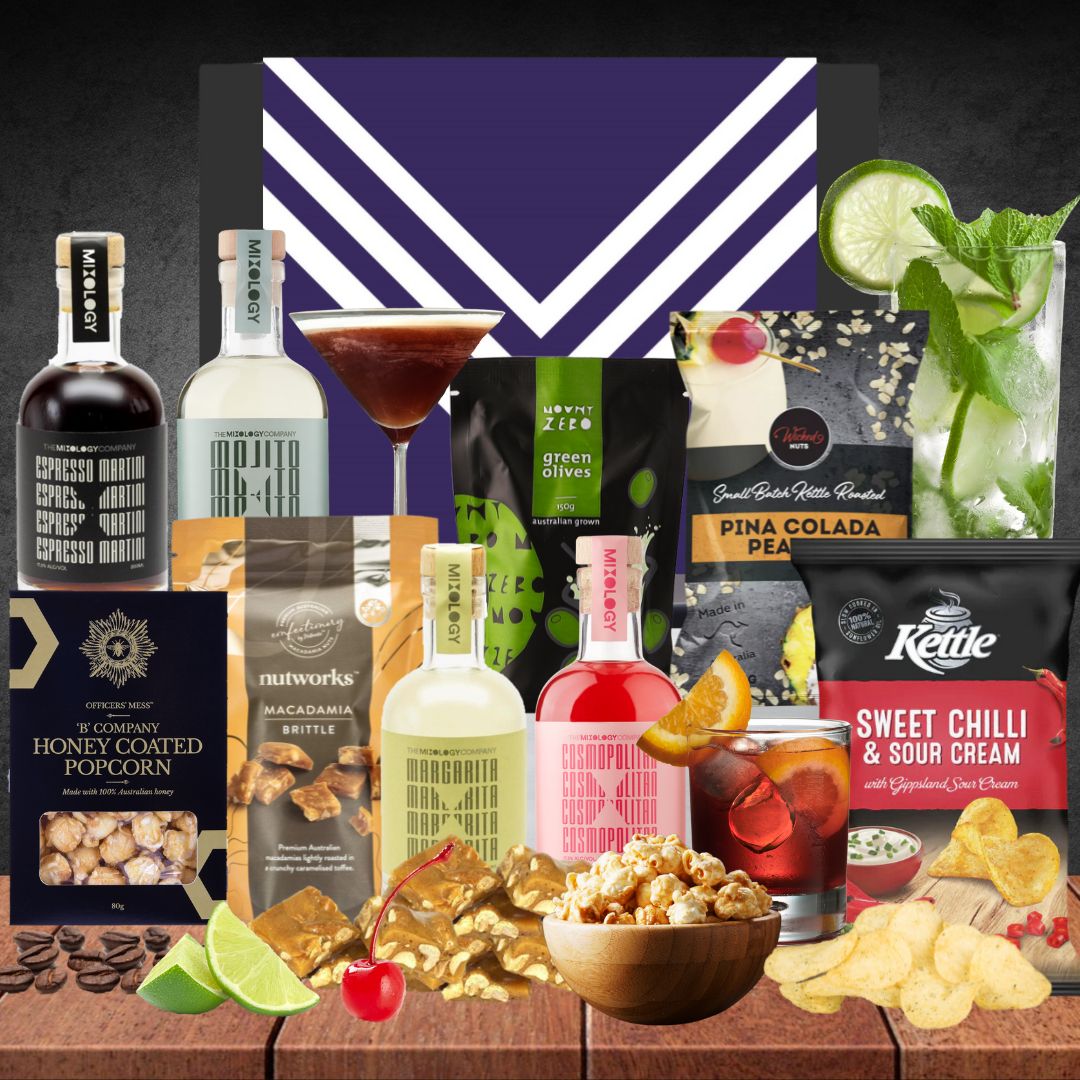 The AFL Cocktail Hamper for Fremanthle FC Fans