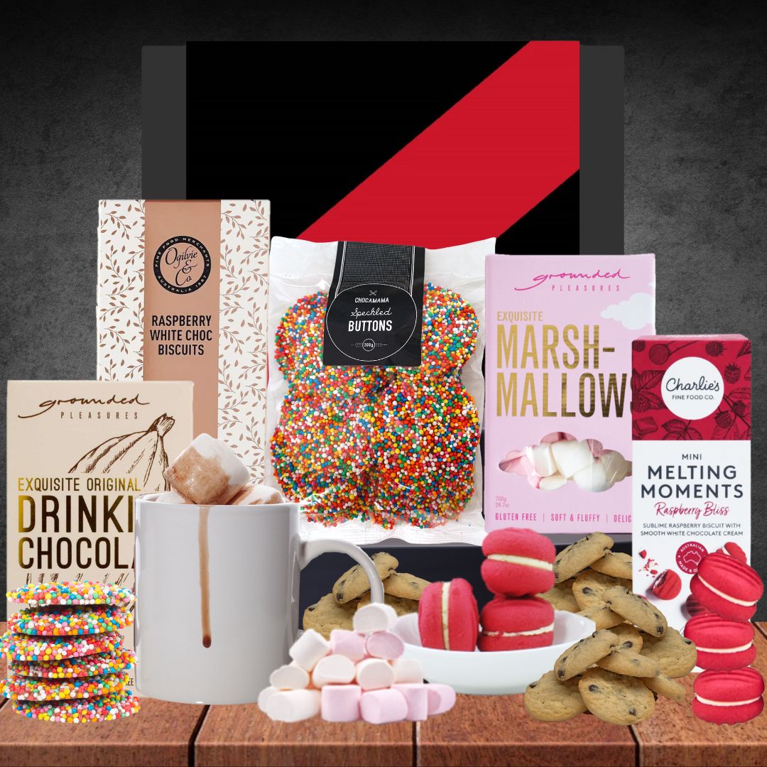 The AFL Hot Chocolate Hamper for Essendon Fans