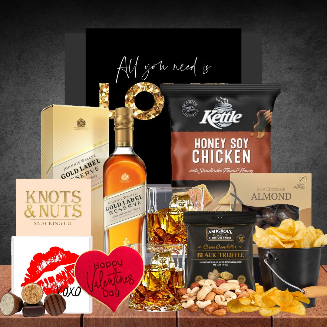 The Johnnie Walker Gold Whisky Valentines Hamper Featured Image