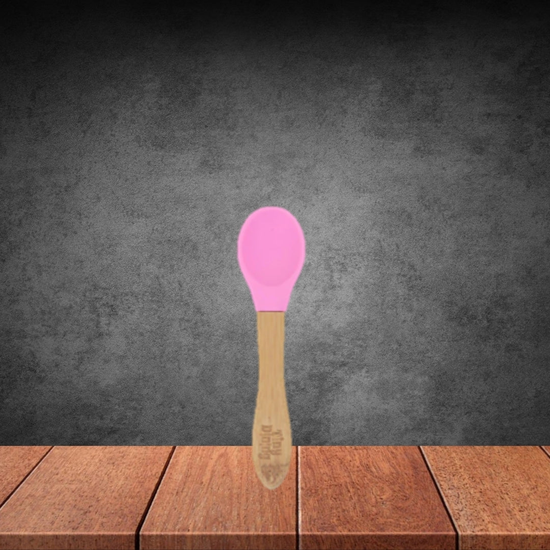 Tiny Dining Pink Bamboo Spoon