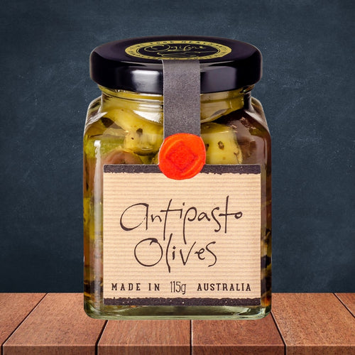 Ogilvie & Co Antipasto Olives 115g