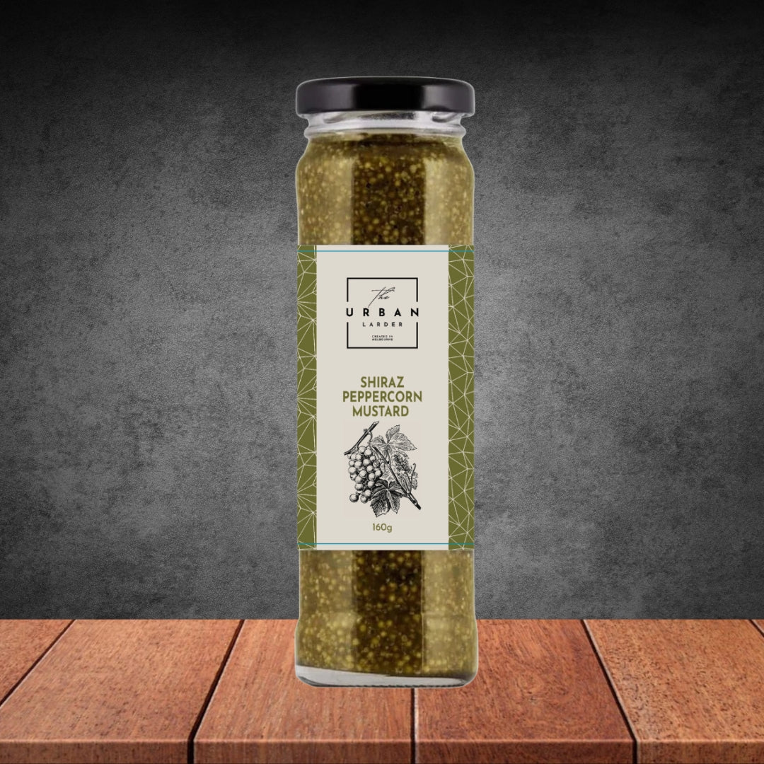 Urban Larder Shiraz Peppercorn Shiraz Mustard 160g