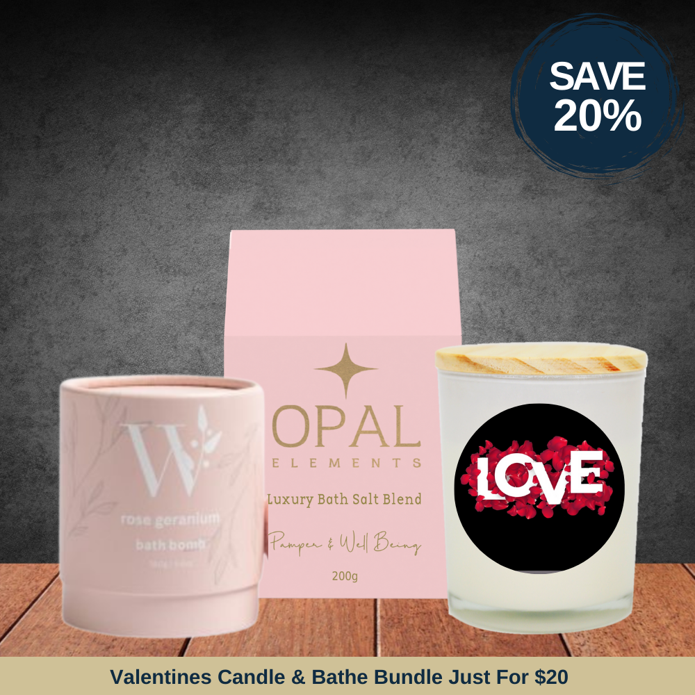 Valentines Candle & Bathe Bundle