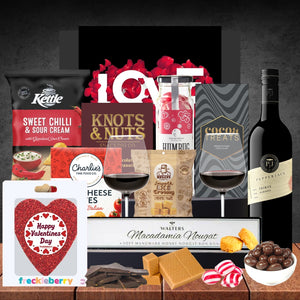 Valentines Chocolate & Melbourne Wine Hamper Featured Image