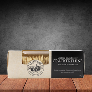 Valley Produce Co Cracked Black Pepper Crackerthins 100g