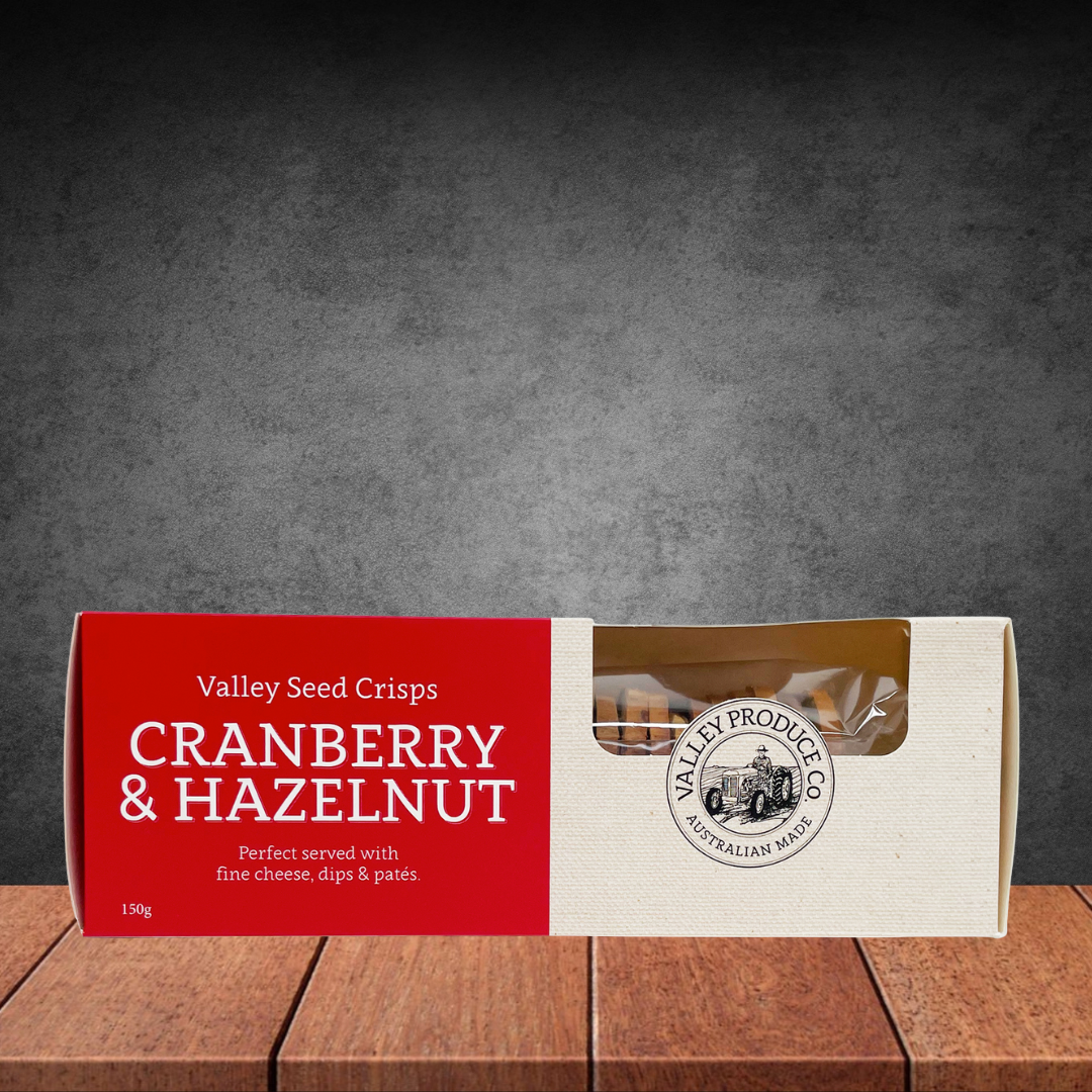 Valley Produce Co Cranberry & Hazelnut Seed Crisps 150g