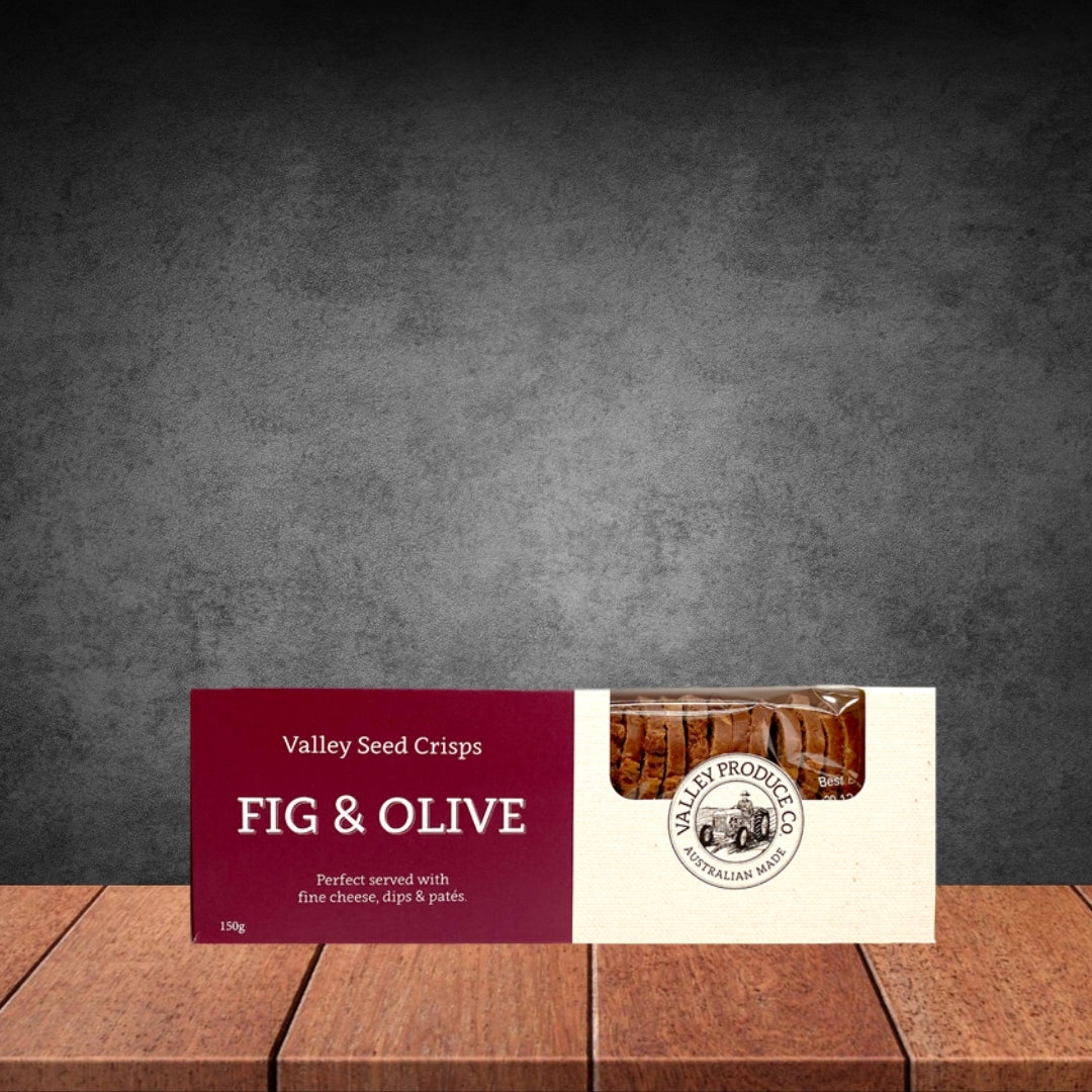 Valley Produce Co Fig & Olive Crackers 150g