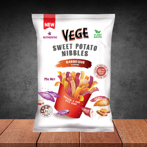 Vege Sweet Potato Nibbles Bbq 75g