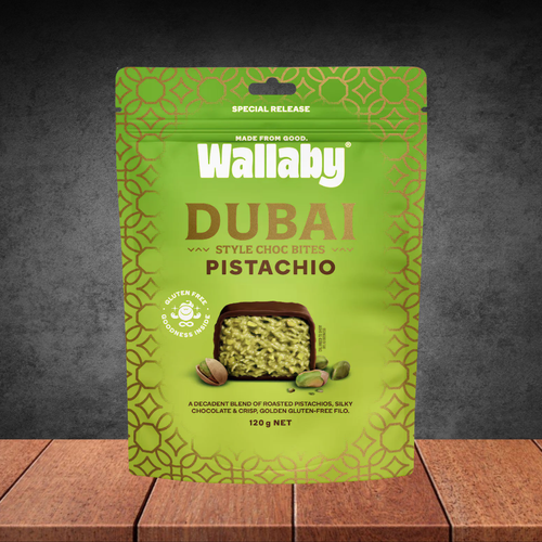 Wallaby Pistachio Dubai Chocolate 120g