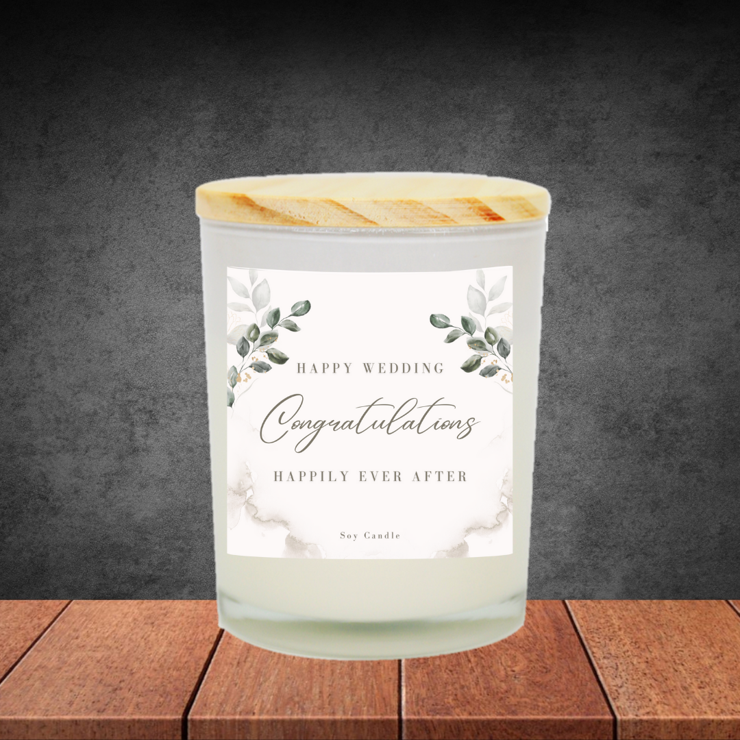 Wedding Congratulations Soy Candle