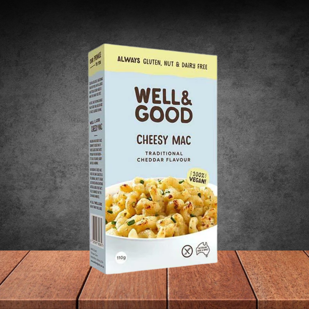 Well & Good Cheesy Mac Traditional Cheddar 110g