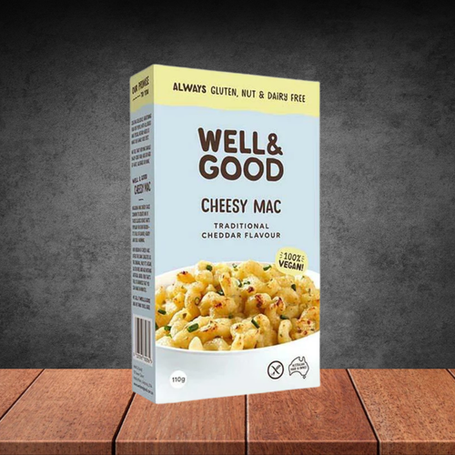 Well & Good Cheesy Mac Traditional Cheddar 110g