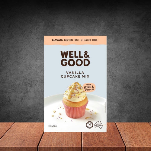 Well & Good Vanilla Cupcake Mix 400g