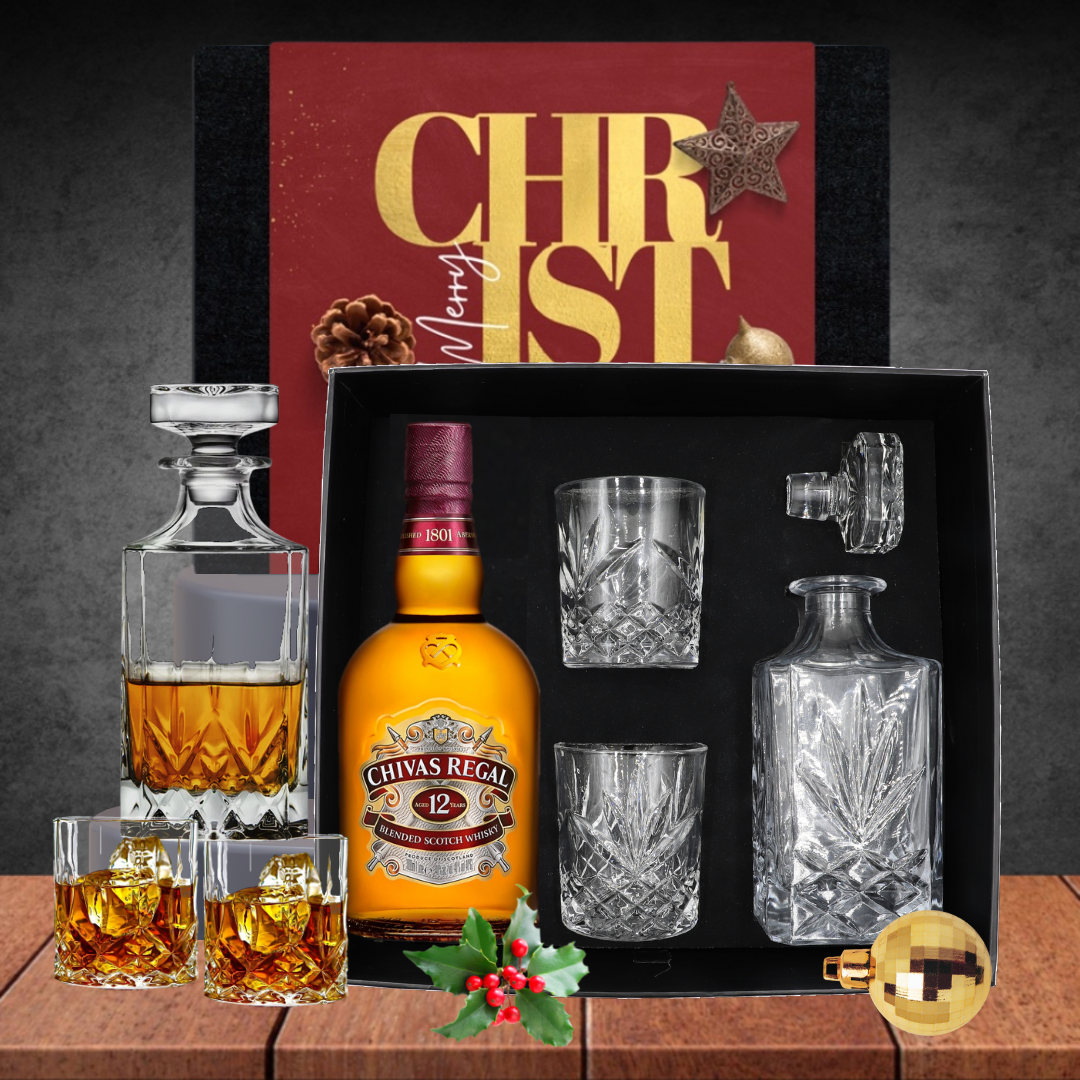 Whiskey Decanter & Chivas Christmas Hamper Featured Image