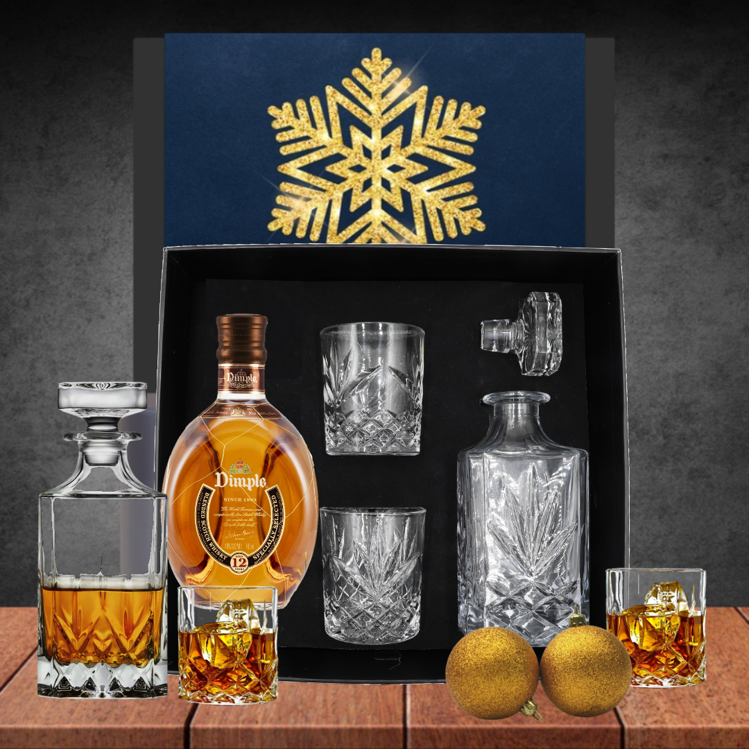 Whiskey Decanter Hamper With Dimple Featured Image