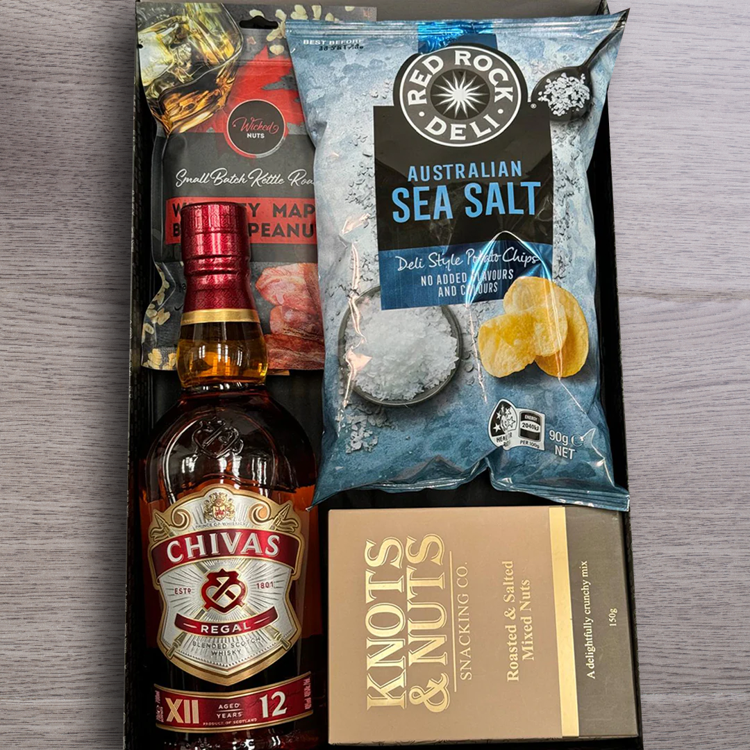 Whisky & Snack Hamper For Dad