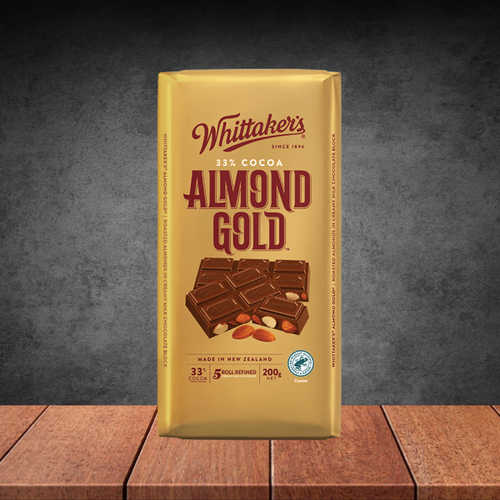 Whittaker's Block Choc Almond Gold