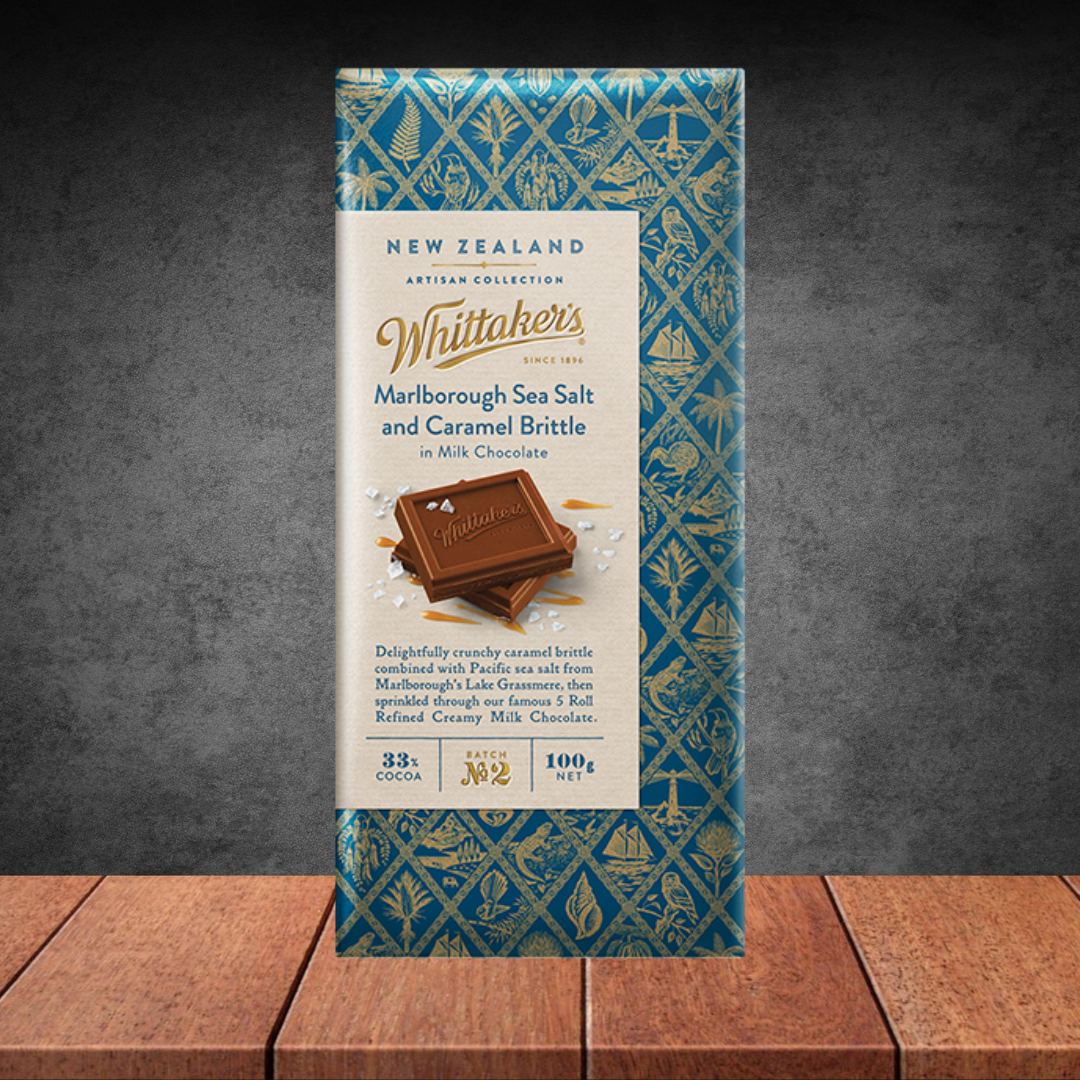 Whittaker's Marlborough Sea Salt & Caramel Brittle Chocolate 100g