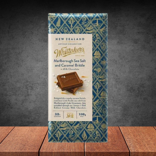 Whittakers Marlborough Sea Salt & Caramel Brittle Chocolate 100g