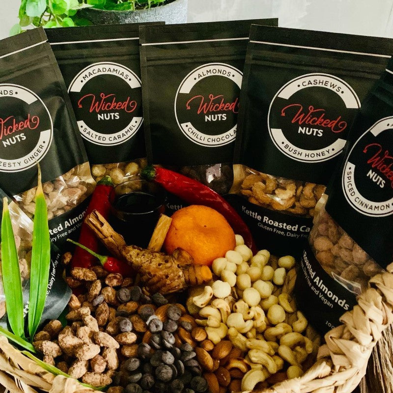 Wicked Nuts Maple Vanilla Almonds Craft Nuts 100g