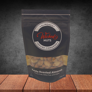Wicked Nuts Spiced Cinnamon Almonds Craft Nuts 100g