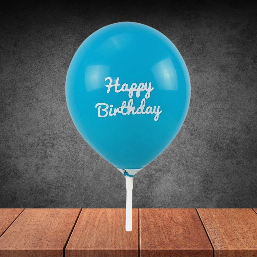 Blue Happy Birthday Balloon