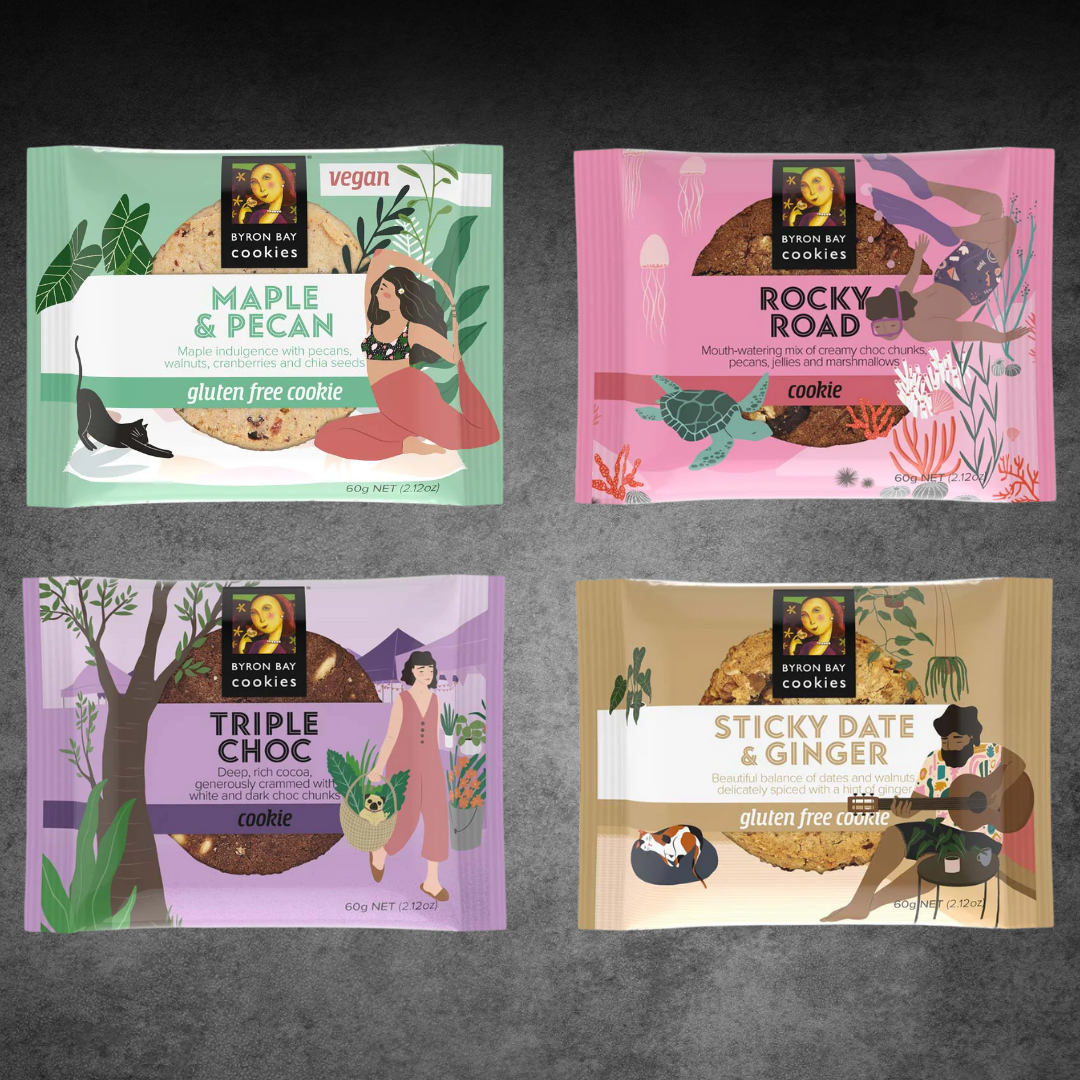 Byron Bay Cookies Cafe Cookie Varieties 60g