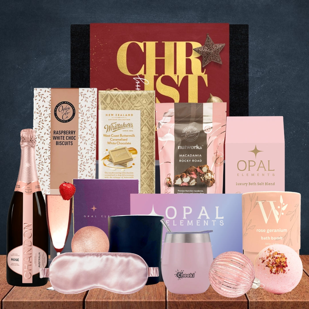 Champagne & Pamper Christmas Hamper For Her