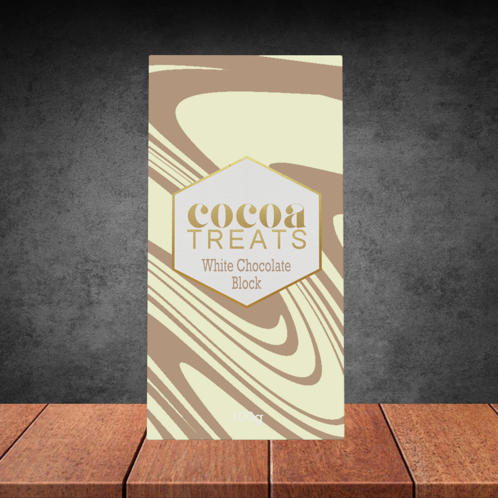 Cocoa Treats Belgian White Chocolate 100g