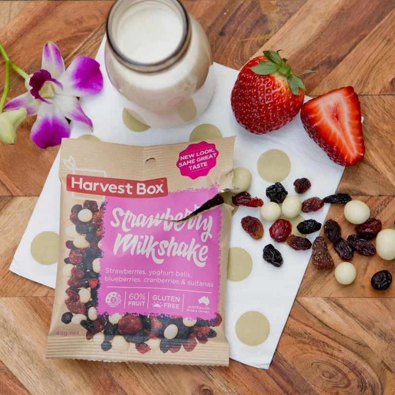 Harvest Box Strawberry Milkshake Snack Pack