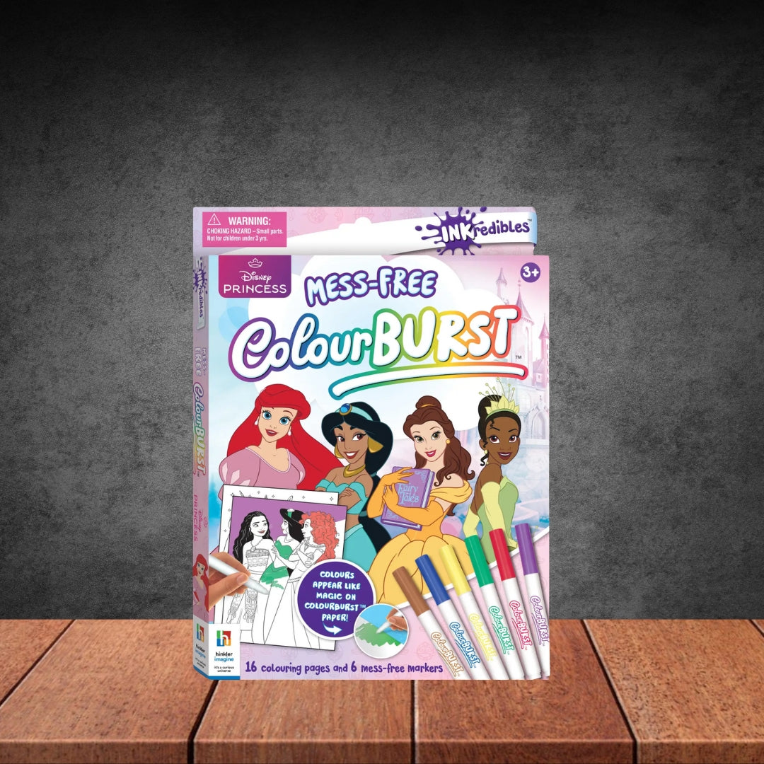 Inkredibles Colour Burst Disney Princess Colouring Book