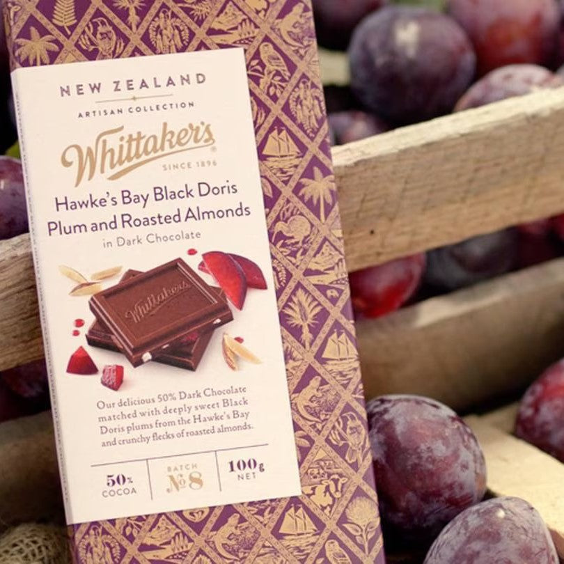Joyful Festive Snack Hamper Whittakers Hawkes Bay plum & roasted almond dark chocolate 100g