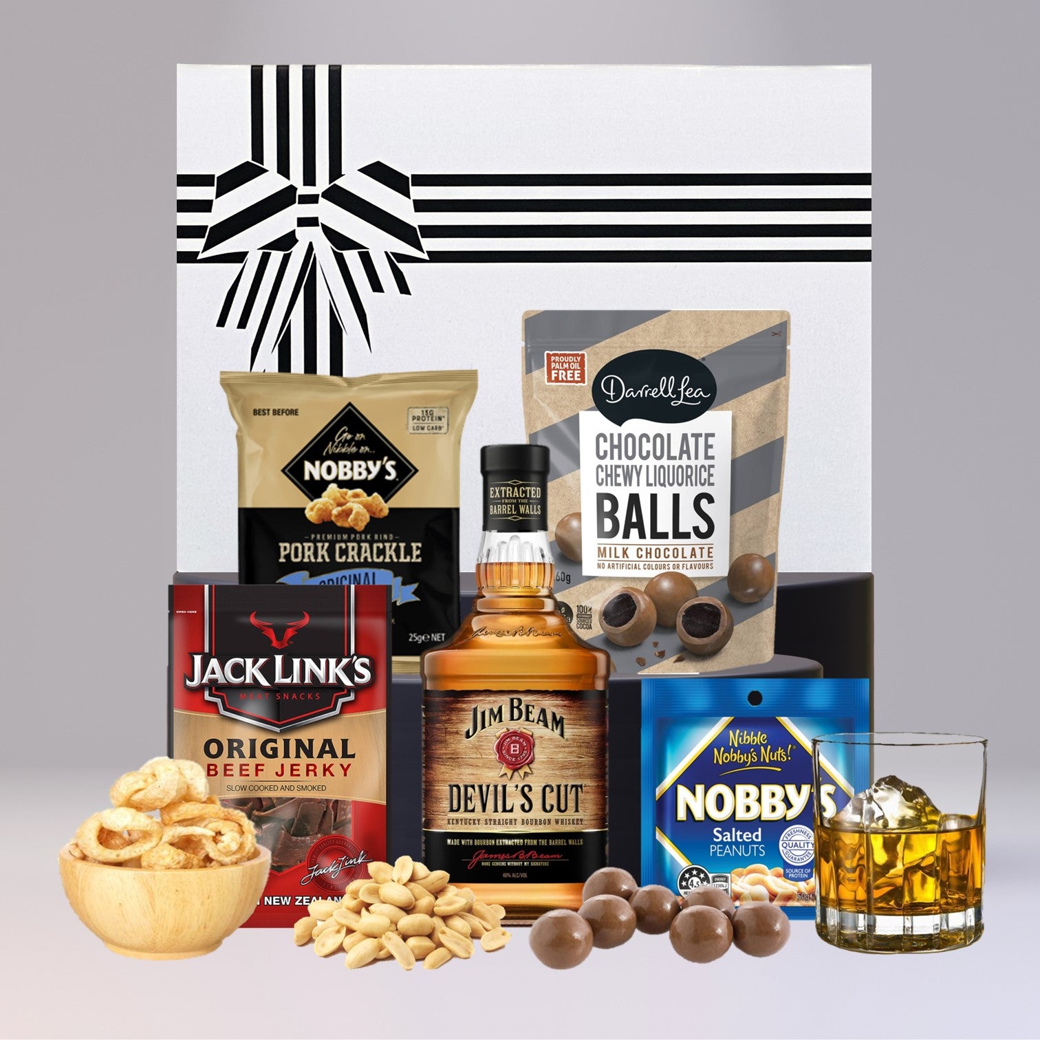 Melbourne Bourbon Christmas Hamper For Him with Devil's Cut 700ml